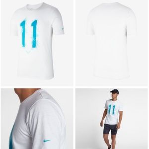 RARE Nike Court Rafa Nadal Celebration T-Shirt - White Men's Medium and Large